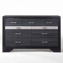Naima 7 Drawers Dresser, Black Finish Acme