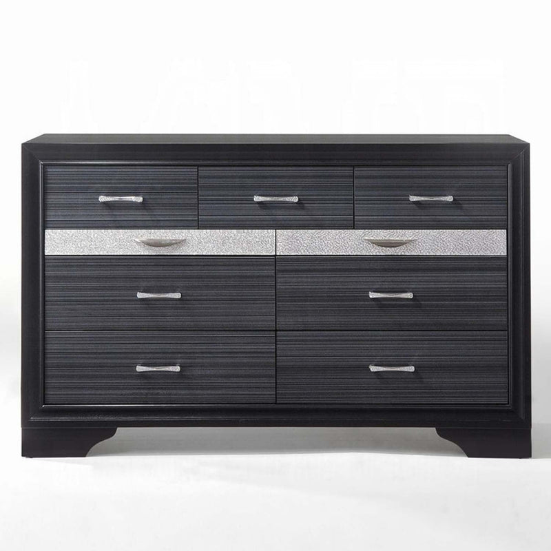 Naima 7 Drawers Dresser, Black Finish Acme
