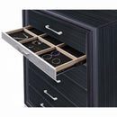 Naima 7 Drawers Dresser, Black Finish Acme