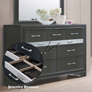 Naima 7 Drawers Dresser, Black Finish Acme
