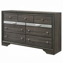 Naima 7 Drawers Dresser, Gray Finish Acme