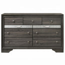 Naima 7 Drawers Dresser, Gray Finish Acme
