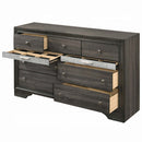 Naima 7 Drawers Dresser, Gray Finish Acme