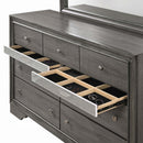 Naima 7 Drawers Dresser, Gray Finish Acme