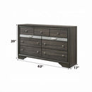 Naima 7 Drawers Dresser, Gray Finish Acme