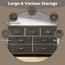 Carine II 7 Drawers  Dresser, Gray Finish Acme
