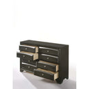 Soteris 8 Drawers  Dresser, Antique Gray Finish Acme