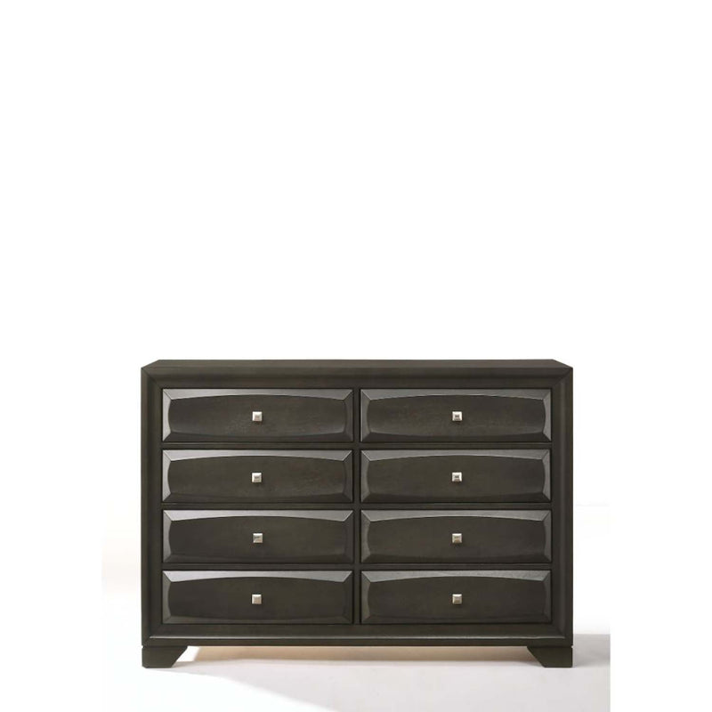 Soteris 8 Drawers  Dresser, Antique Gray Finish Acme