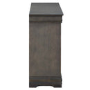 Louis Philippe 6 Drawers  Dresser, Dark Gray Finish Acme
