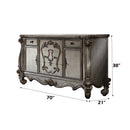 Versailles 5 Drawers & 2 Doors  Dresser, Antique Platinum Finish Acme