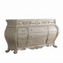 Ragenardus 11 Drawers  Dresser, Antique White Finish Acme