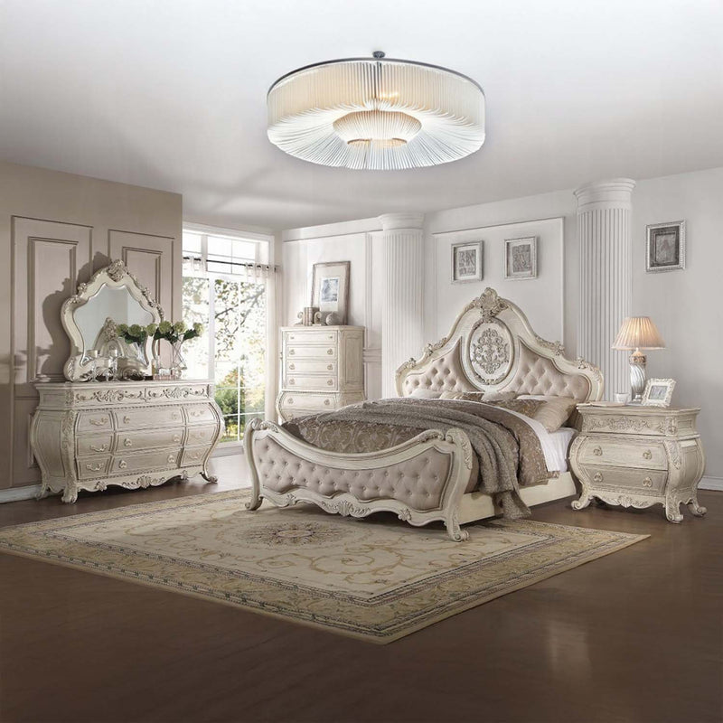 Ragenardus 11 Drawers  Dresser, Antique White Finish Acme