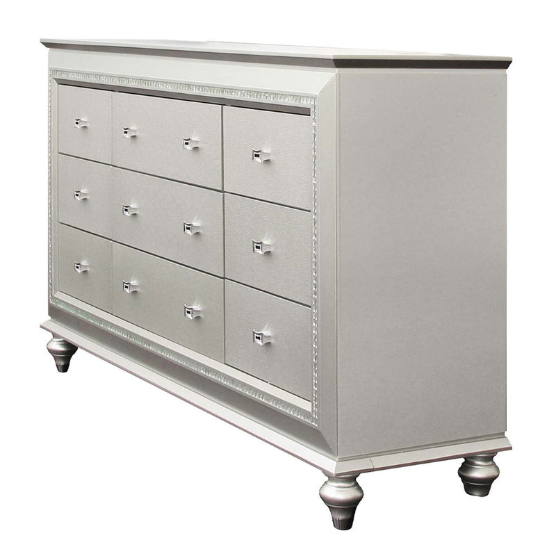 Kaitlyn 9 Drawers  Dresser, Champagne Finish Acme