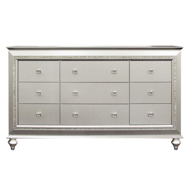 Kaitlyn 9 Drawers  Dresser, Champagne Finish Acme