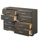 Escher 8 Drawers  Dresser, Gray Oak Finish Acme