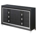Sawyer 8 Drawers Dresser, Metallic Gray Finish Acme