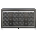 Sawyer 8 Drawers Dresser, Metallic Gray Finish Acme