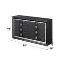 Sawyer 8 Drawers Dresser, Metallic Gray Finish Acme