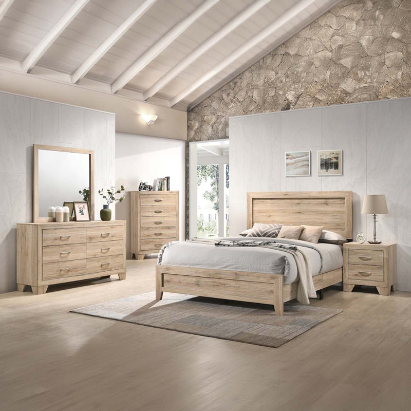 Miquell 6 Drawers  Dresser, Natural Finish Acme