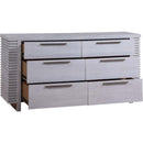 Aromas 6 Drawers Dresser, White Oak Finish Acme