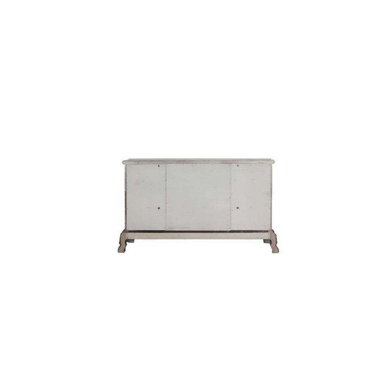 Dresden 7 Drawers, 2 Wood Door Dresser, Vintage Bone White Finish Acme