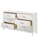 Haiden 6 Drawers  Dresser, White Finish Acme