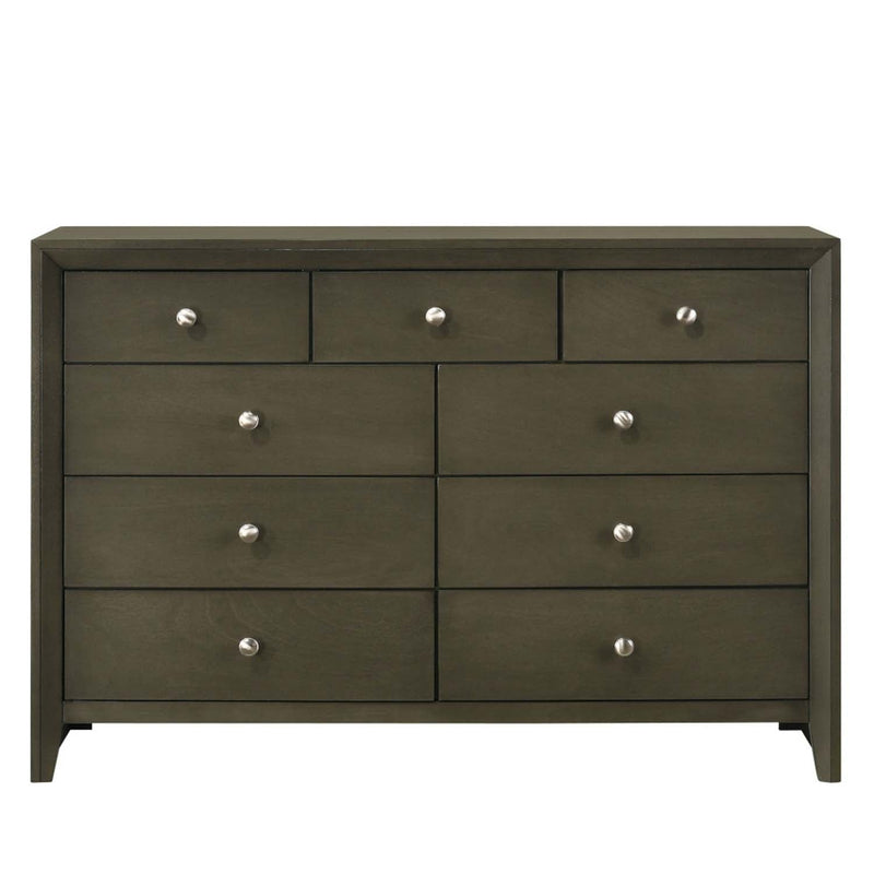 Ilana 9 Drawers  Dresser, Gray Finish Acme