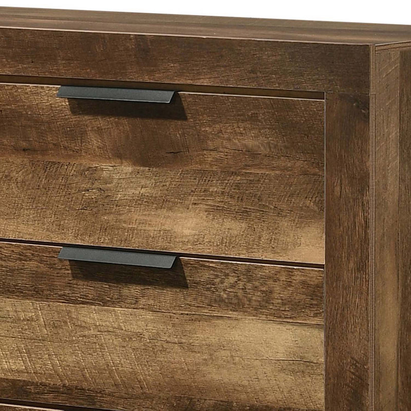 Morales 6 Drawers  Dresser, Rustic Oak Finish Acme
