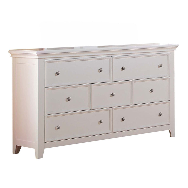 Lacey 7 Drawers  Dresser, White Finish Acme