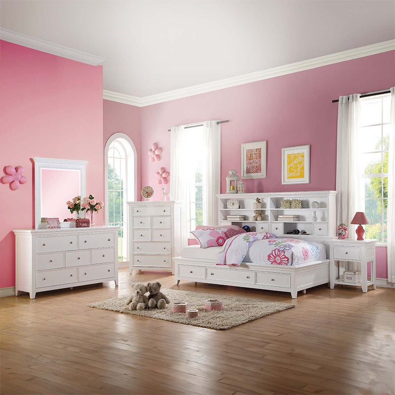 Lacey 7 Drawers  Dresser, White Finish Acme