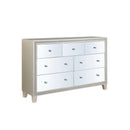 Sliverfluff 7 Drawers Dresser, Mirrored & Champagne Finish Acme