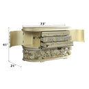 Vatican 3 Drawers, 2 Doors Dresser, Champagne Silver Finish Acme