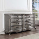 Ariadne 8 Drawers  Dresser, Antique Platinum Finish Acme