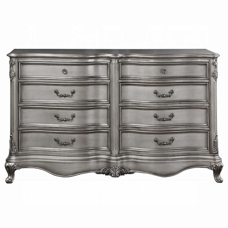 Ariadne 8 Drawers  Dresser, Antique Platinum Finish Acme