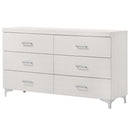 Casilda 6 Drawers  Dresser, White Finish Acme