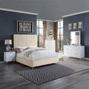 Gaines 6 Drawers  Dresser, White High Gloss Finish Acme