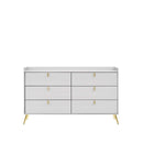 Zeena 6 Drawers  Dresser, White Finish Acme