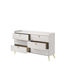 Zeena 6 Drawers  Dresser, White Finish Acme