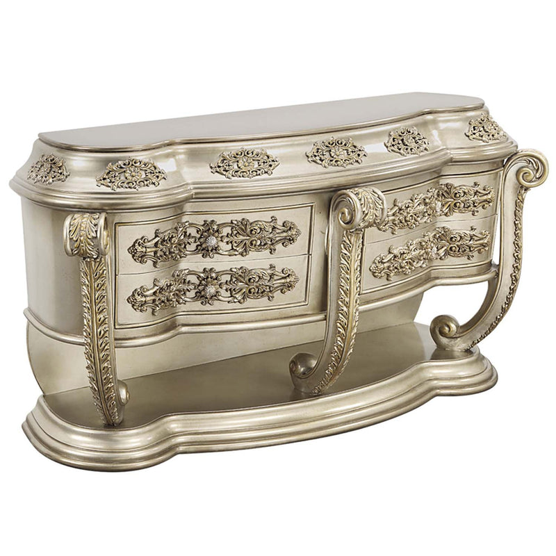 Danae 4 Drawers Dresser, Champagne & Gold Finish Acme