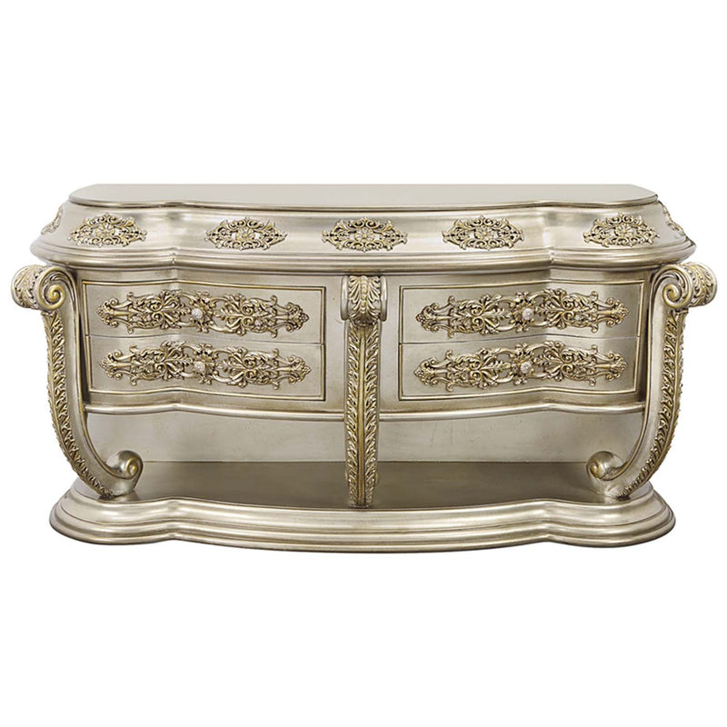 Danae 4 Drawers Dresser, Champagne & Gold Finish Acme