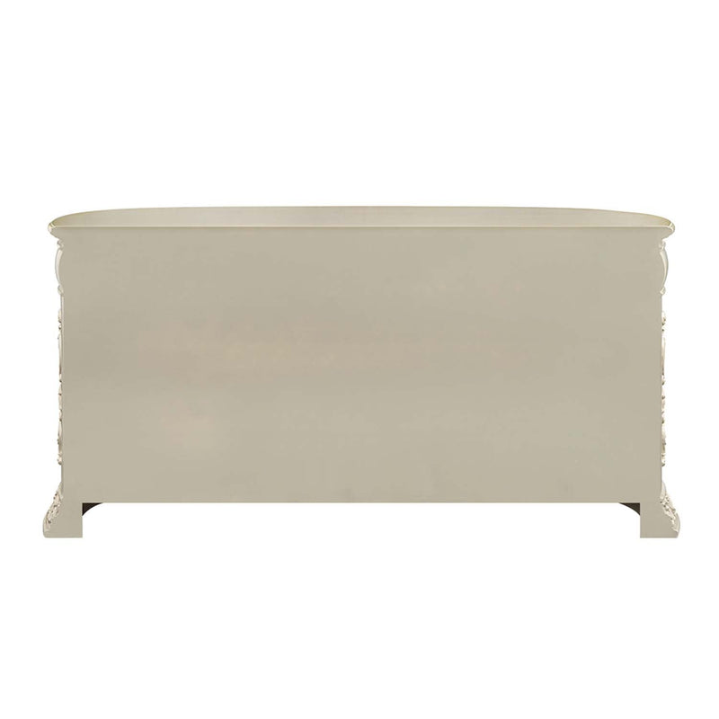 Sorina 5 Drawers, 2 Ft Door & 2 Side Door Dresser, Antique Gold Finish Acme
