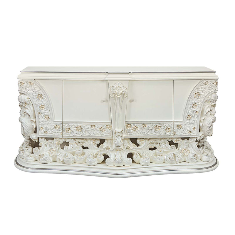 Adara 2 Doors Dresser, Antique White Finish Acme