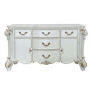 Vendome 5 Drawers & 2 Door Dresser, Antique Pearl Finish Acme