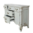 Vendome 5 Drawers & 2 Door Dresser, Antique Pearl Finish Acme