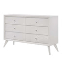 Cerys 6 Drawers  Dresser, White Finish Acme
