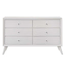 Cerys 6 Drawers  Dresser, White Finish Acme
