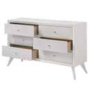 Cerys 6 Drawers  Dresser, White Finish Acme