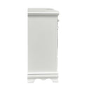 Flora 6 Drawers & 2 Door Dresser, White Finish Acme
