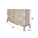 Dresden 7 Drawers, 2 Doors Dresser, Bone White Finish Acme