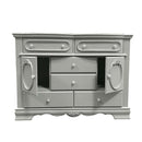 Flora 6 Drawers & 2 Doors Dresser, Gray Finish Acme